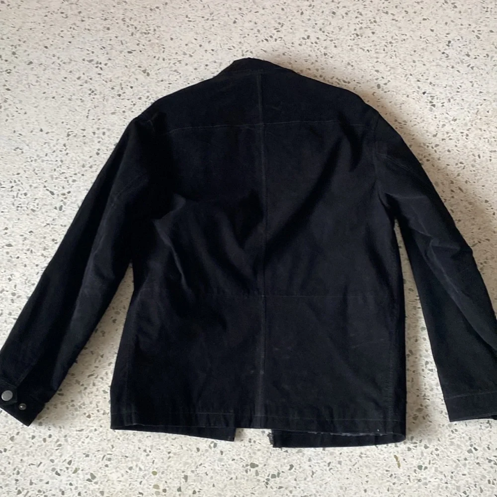 CRAZY HORSE Men’s Black Suede Jacket Size S - Picture 3 of 5